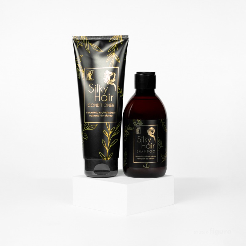 Silky Hair • Natural hair shampoo and conditioner • Studio Figura